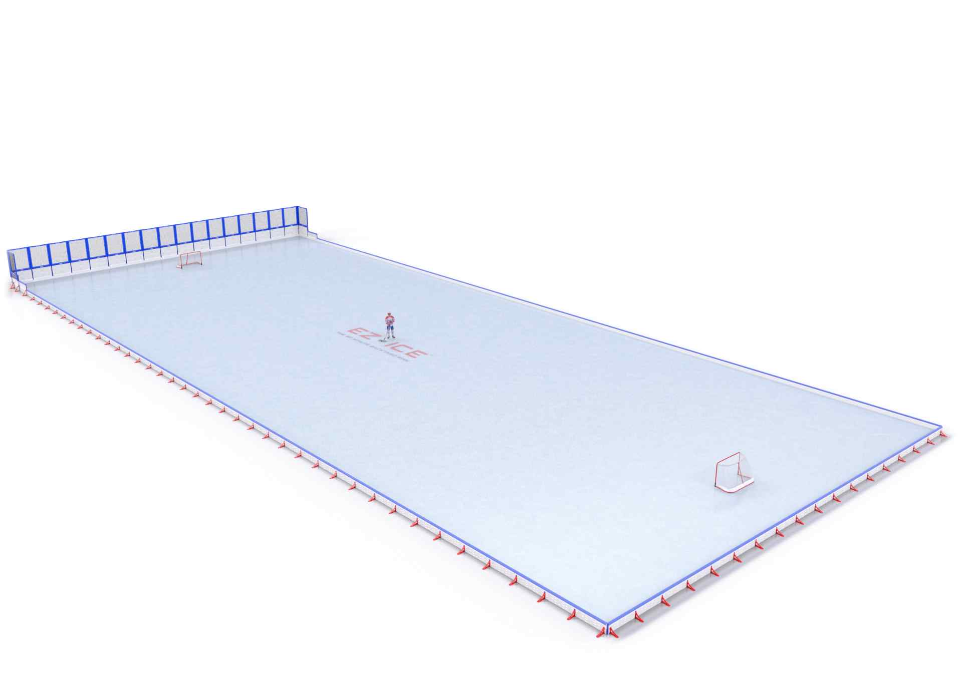 EZ ICE PRO Home Arena System ™ – New Rink: [PRO // 85ft * 200ft // Net-Classic-Classic // Square Corners // With Bumpers] - 085200NCCSBX